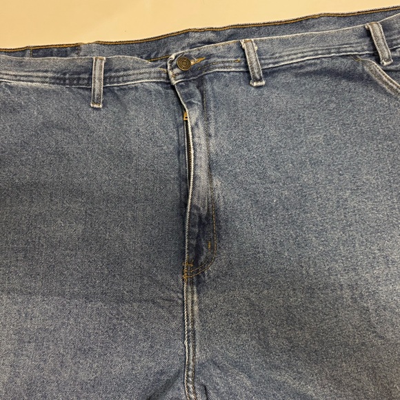 Full Blue Men's Relaxed Fit Blue Jeans 54x32 - Picture 3 of 7